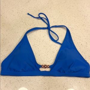 Aerie Royal Blue tie Halter swim top
